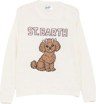 MC2 Saint Barth Trui met ronde hals - Dames - Ronde hals truien - Wit - S - Truien & Vesten