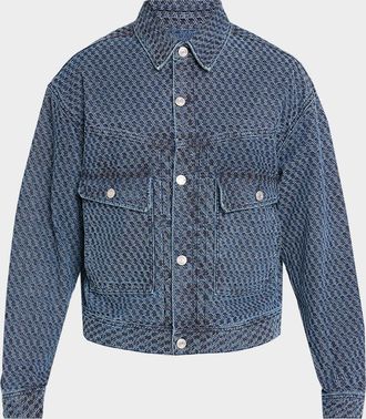 Hudson Men & apos;s Jacquard Denim Jacket