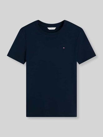 Tommy Hilfiger Slim Fit T-Shirt aus reiner Baumwolle in Marine, Gr&ouml;&szlig;e XL