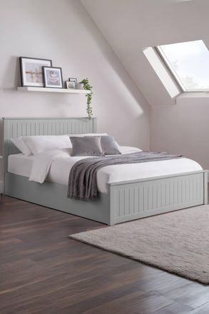 Julian Bowen Maine Ottoman Storage Bed in Grey | Size: Double