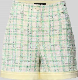 Marc Cain Wide Fit Shorts mit Label-Detail in Rose, Gr&ouml;&szlig;e 34