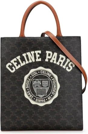Celine Pre-owned Tote Bags, female, Brown, Size: ONE SIZE Pre-owned Fabric celine-bags