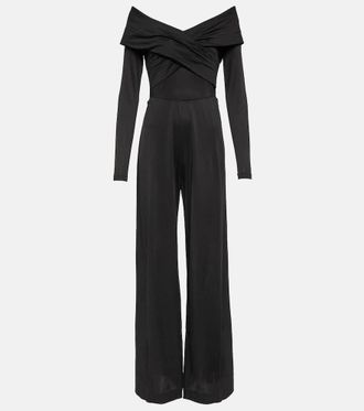 Diane Von Fürstenberg Jumpsuit Lucien con scollo bardot