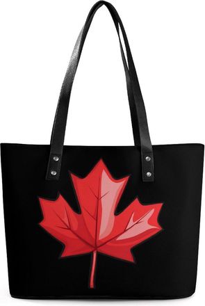 Generic Canada Red Maple Leaf Tote Bags for Women Cute Shoulder Purses Handbags