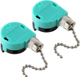 OEM Interruptor De Ventilador - Interruptor De Cord&oacute;n - Control De Iluminaci&oacute;n - 3 Velocidades, 4 Cables - 2,25 X 3,95 Cm - Blanco