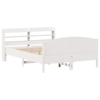 Berkfield Home Decorative Bed Frame without Mattress White 135x190 cm Double Sol