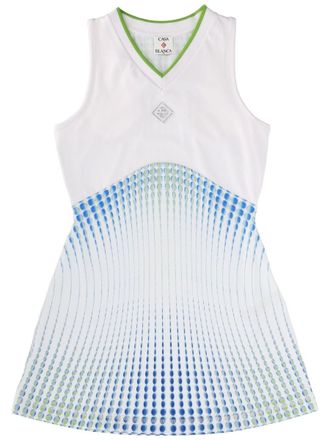 Casablanca Blue Dot Gradient Mini Dress
