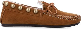 Isabel Marant Fitza Shearling Suede Loafers