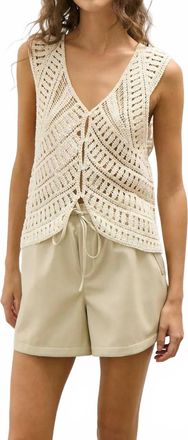 M&eacute;lissa Nepton Julio Faux Leather Shorts In Cement