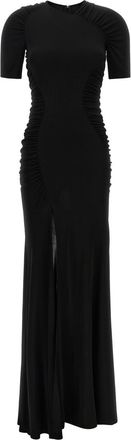 Victoria Beckham Black Crew Neck Maxi Dress
