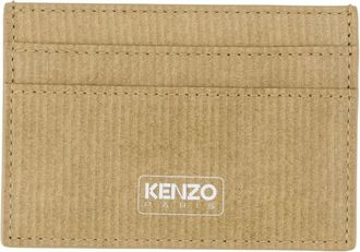 Kenzo Paper Card Holder - unisex - Portefeuilles - Beige - ONE Size - Leer - Accessoires