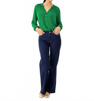 Lilly Pulitzer Elsa Top In Bamboo Green