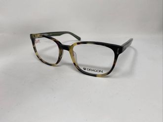 Dragon Mens Finn Square Eyeglasses In Tortoise Green