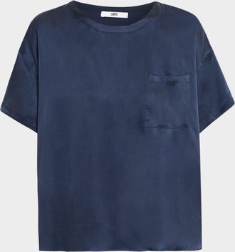 Lunya Washable Silk Tee & Shorts Pajama Set