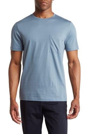 Theory Precise Crewneck Cotton Pocket Tee in Dark Harbor at Nordstrom Rack, Size Xx-Large