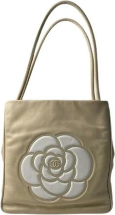 Chanel Pre-owned Tote Bags, female, Beige, Size: ONE SIZE Pre-owned Vintage Tote Bag
