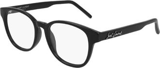 Saint Laurent Unisex Black Square Eyeglass Frames SL399 001