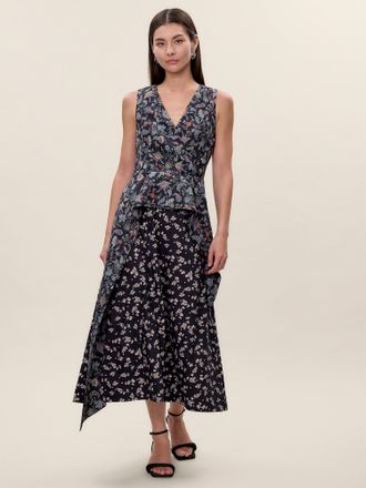 Rebecca Taylor Aurelia Stretch Linen Dress