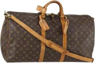 Louis Vuitton Pre-owned Vintage Canvas Weekendtas - Dames - Vintage Weekendtas - Bruin - ONE Size - Vintage