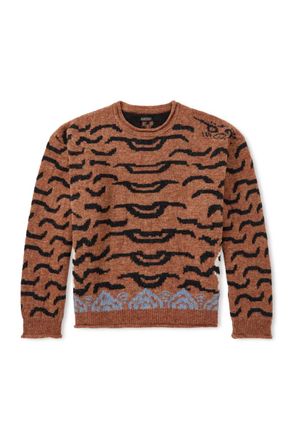 KAPITAL Nepal Tiger Intarsia Wool-Blend Sweater
