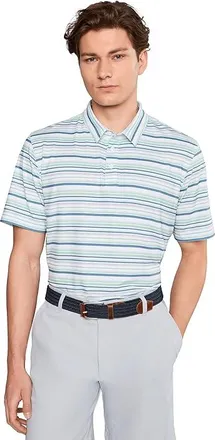 Cole Haan Links Polo Mens Clothing Bright White Stripe : 3XL, Elastane/Polyester