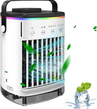 OEM Aire Acondicionado Port&aacute;til, Silencioso Y M&oacute;vil, 700 Ml, Enfriador De Aire 4 En 1, 4 Velocidades De Ventilador, Asa, Para Dormitorio Y Oficina