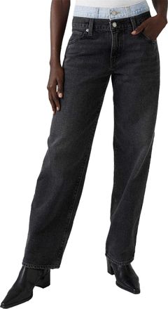 Levi's Damesjeans van denim met 94, hoge taille en baggy pasvorm (Zwart wassen)