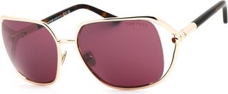 Tom Ford FT1092 28U Shiny Rose Gold/Bordeaux Mirror