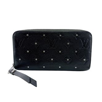 Louis Vuitton Monogram Empreinte Black Leather Long Wallet (Bi-Fold) (Pre-Owned)
