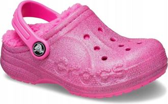 OEM Crocs Baya Zueco Con Forro Y Brillo K 207656 J13eu 3233 Rosa El&eacute;ctrico