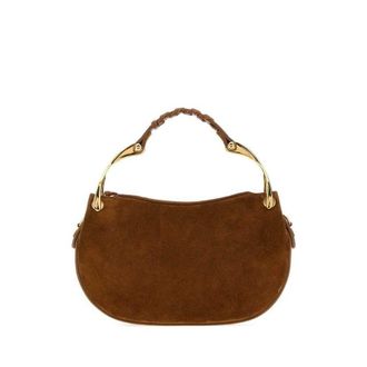 Alexander McQueen Wishbone Shoulder Bag Brown