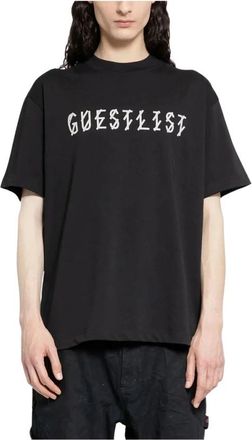 44 Label Group Grafisch T-shirt met Ronde Hals en Korte Mouwen - Heren - T-shirts - Zwart - 2XL - Tops