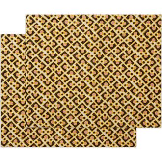 La DoubleJ Placemats Set Of 2 (35X45) Puzzle Rosa Pink at Nordstrom