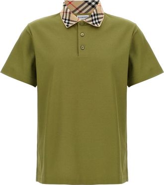 Burberry Heren, Tops, Groen, Maat: S Piqué