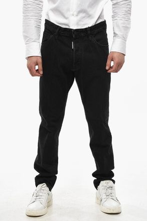 Dsquared2 Jeans Cool Guy Fit con Tasca in Pelle 17cm Dsquared2