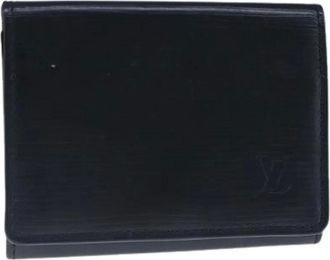 Louis Vuitton Pre-owned Wallets, female, Black, Size: ONE SIZE Pre-owned Leather Wallet