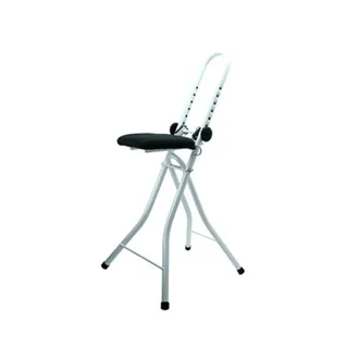 MSV Msv - Taburete De Planchar De Acero Ajustable Y Plegable (46x47x91cm)