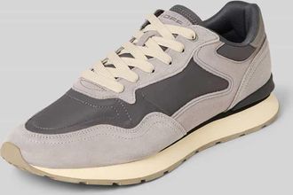Hoff Sneaker aus Leder-Mix Modell City in Mittelgrau, Gr&ouml;&szlig;e 40