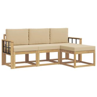 vidaXL Conjunto De Sof&aacute;s De Exterior 4 Pcs Vidaxl