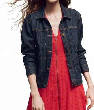 The Great. Workwear Jean Jacket In Rinse