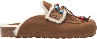 Scarosso Gita Muiltje - Dames - Slip ons - Bruin - 35 EU - Katoen - Schoenen