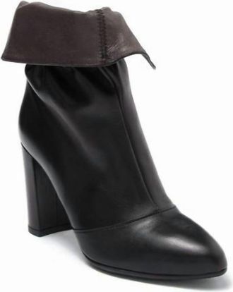 Cordani Women Valenti Leather Ankle Foldable Shaft Booties In Black