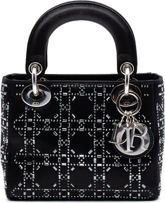 Dior Pre-owned Dior Mini Velvet Cannage Strass Embellished Lady Dior Ladies 9DNE063EO96WKR5H