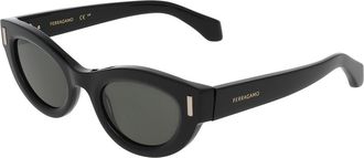 Ferragamo SF2062SE 001 Womens Sunglasses Black Size 49