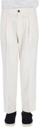 Herno Rechte Broek - Heren - Straight fit broeken - Wit - L - Broeken