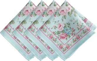 Elrene Set Of 4 Vintage Floral Garden Napkins