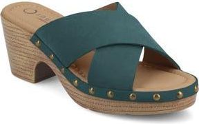 Journee Collection Silvana Platform Sandal in Teal at Nordstrom Rack, Size 10