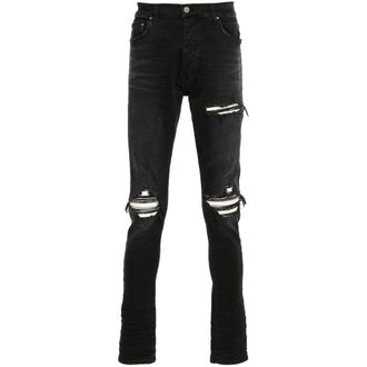 Amiri Slim Fit Jeans, male, Black, W30, Black Ripped Denim Skinny Jeans