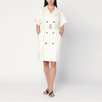 Burberry Ivory trench dress in viscose