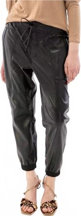 M&eacute;lissa Nepton Kaja Vegan Leather Pant In Black